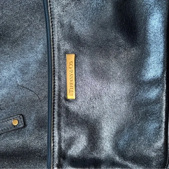 Tiffany & Co reversible blue suede tote - Picture 6 of 7